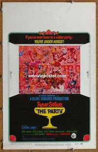 g569 PARTY window card movie poster '68 Peter Sellers, Blake Edwards