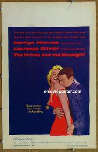 g580 PRINCE & THE SHOWGIRL window card movie poster '57 Marilyn Monroe