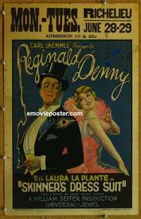 g619 SKINNER'S DRESS SUIT window card movie poster '26 Denny, La Plante