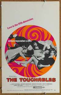 g669 TOUCHABLES window card movie poster '68 fifth dimension sex!