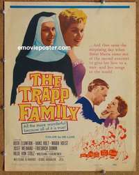 g671 TRAPP FAMILY window card movie poster '60 Sound of Music!