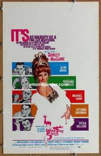 g702 WOMAN TIMES SEVEN window card movie poster '67 MacLaine, Sellers