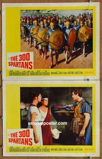 h010 300 SPARTANS 2 movie lobby cards '62 Richard Egan, Diane Baker
