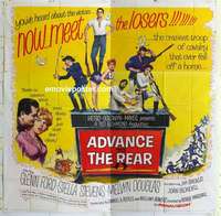 k313 ADVANCE TO THE REAR int'l six-sheet movie poster '64 Glenn Ford, Stevens