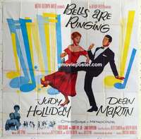 k328 BELLS ARE RINGING six-sheet movie poster '60 Judy Holliday, Martin