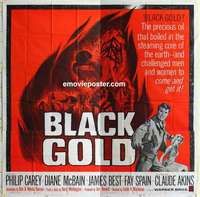 k330 BLACK GOLD six-sheet movie poster '62 Philip Carey, McBain