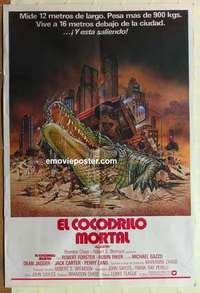 k631 ALLIGATOR Argentinean movie poster '80 urban sewer legend!