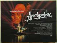 k491 APOCALYPSE NOW British quad movie poster '79 Brando, Coppola