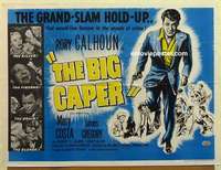 k502 BIG CAPER British quad movie poster '57 Rory Calhoun