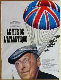 k166 ATLANTIC WALL French 22x32 movie poster '70 Bourvil, Marcel Camus