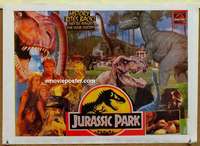 k020 JURASSIC PARK Pakistani movie poster '93 Steven Spielberg, dinosaurs