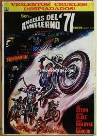 k047 HELL'S ANGELS '69 South American 23x32 movie poster '69 bikers!
