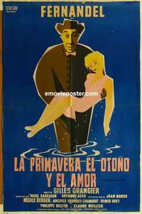 k042 SPRING, AUTUMN, & LOVE South American 27x41 movie poster '55