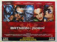 k035 BATMAN & ROBIN Spanish 42x58 movie poster '97 Clooney, O'Donnell