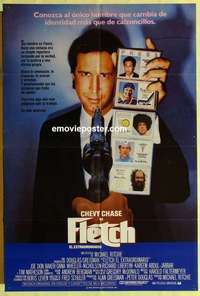 k039 FLETCH Spanish movie poster '85 Chevy Chase,Kareem Abdul-Jabbar