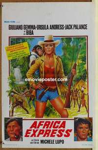 m101 AFRICA EXPRESS Belgian movie poster '75 sexy Ursula Andress!