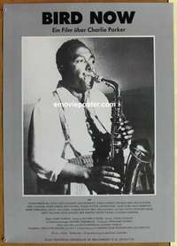 m068 BIRD NOW German movie poster '87 Charlie Parker playing sax!