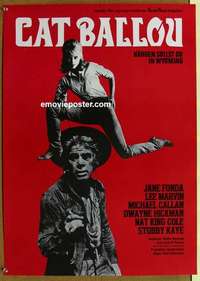 m072 CAT BALLOU German movie poster R80s classic Jane Fonda, Marvin