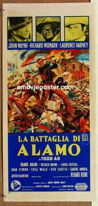 m274 ALAMO Italian locandina movie poster '60 John Wayne, Widmark