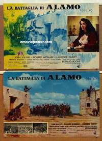 m316 ALAMO 2 Italian photobusta movie posters '61 John Wayne