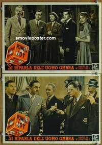 m272 ANOTHER THIN MAN 2 Italian movie lobby cards '39 Powell, Myrna Loy