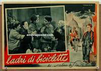 m322 BICYCLE THIEF #2 Italian photobusta movie poster '48 De Sica