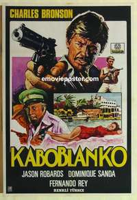 m054 CABOBLANCO Turkish movie poster '80 Charles Bronson, Robards