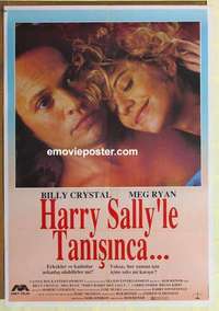 m065 WHEN HARRY MET SALLY Turkish movie poster '89 Crystal, Meg Ryan