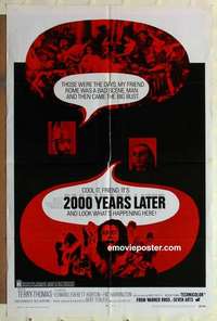 n015 2000 YEARS LATER one-sheet movie poster '69 historical comedy!
