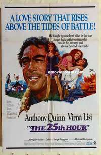 n016 25th HOUR one-sheet movie poster '67 Anthony Quinn, Virna Lisi