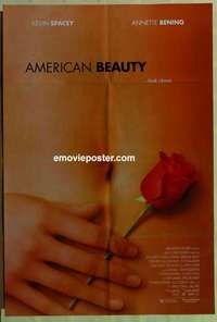 n074 AMERICAN BEAUTY DS one-sheet movie poster '99 Academy Award winner!