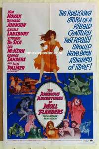 n078 AMOROUS ADVENTURES OF MOLL FLANDERS one-sheet movie poster '65 Novak
