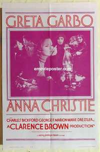 n086 ANNA CHRISTIE one-sheet movie poster R62 Greta Garbo