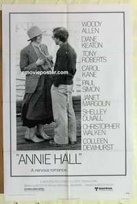 n088 ANNIE HALL one-sheet movie poster '77 Woody Allen, Diane Keaton