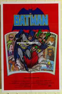 n140 BATMAN Spanish/U.S. one-sheet movie poster R89 Adam West, Burt Ward