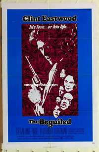 n158 BEGUILED one-sheet movie poster '71 Clint Eastwood, Geraldine Page