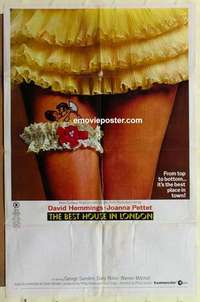 n165 BEST HOUSE IN LONDON one-sheet movie poster '69 sexy cathouse!