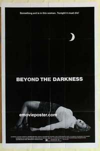 n169 BEYOND THE DARKNESS one-sheet movie poster '74 German horror!