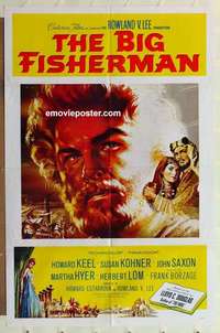n176 BIG FISHERMAN one-sheet movie poster '59 Howard Keel, Kohner, Saxon