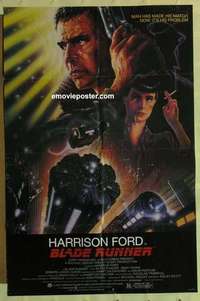 n198 BLADE RUNNER one-sheet movie poster '82 Harrison Ford, Rutger Hauer