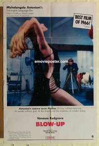 n209 BLOWUP int'l 1sh movie poster '66 Michelangelo Antonioni, Redgrave