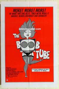 n222 BOOB TUBE one-sheet movie poster '75 great sexy TV artwork image!