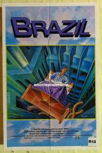 n238 BRAZIL int'l one-sheet movie poster '85 Terry Gilliam, De Niro