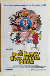 n259 BUGS BUNNY & ROAD RUNNER MOVIE one-sheet movie poster '79 Chuck Jones