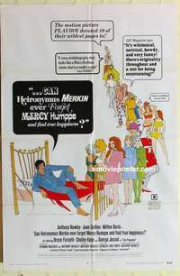 n282 CAN HEIRONYMUS MERKIN EVER FORGET one-sheet movie poster '69 Newley