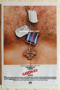 n322 CATCH 22 one-sheet movie poster '70 Alan Arkin, Orson Welles, WWII