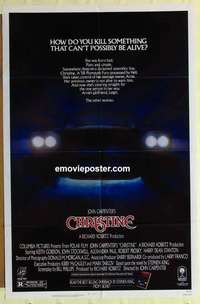 n351 CHRISTINE one-sheet movie poster '83 Stephen King, John Carpenter