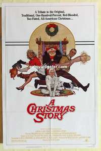n353 CHRISTMAS STORY one-sheet movie poster '83 best classic Xmas movie!