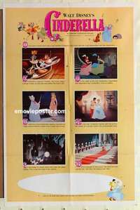 n360 CINDERELLA style B one-sheet movie poster R65 Walt Disney classic!