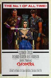 n371 CLEOPATRA one-sheet movie poster '64 The No. 1 of ALL TIME!